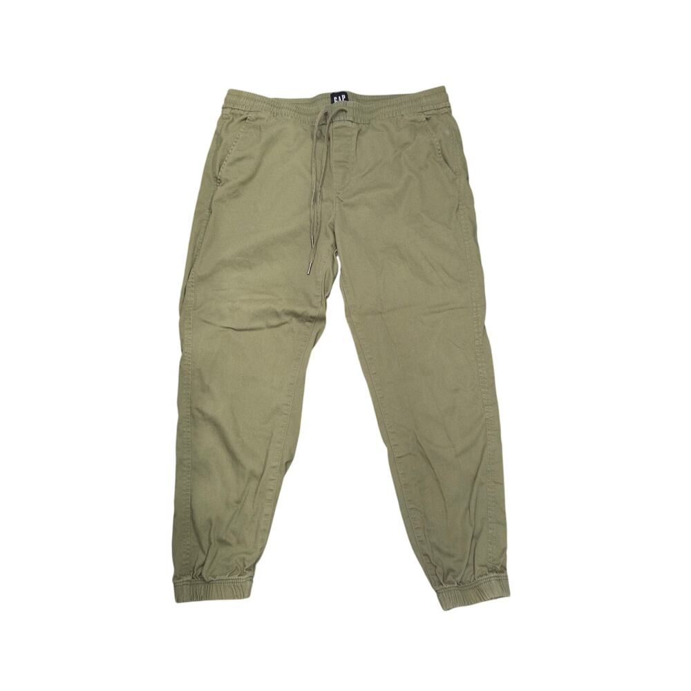 Gap Green Pull On Joggers Minimalist Casual Pants Womens Size Large